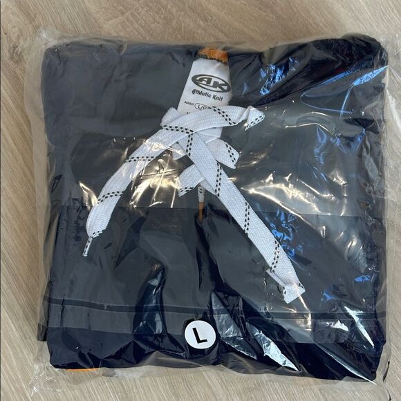 NWT Athletic Knit Men's Navy Blue Hoodie, Size Large - Picture 3 of 3